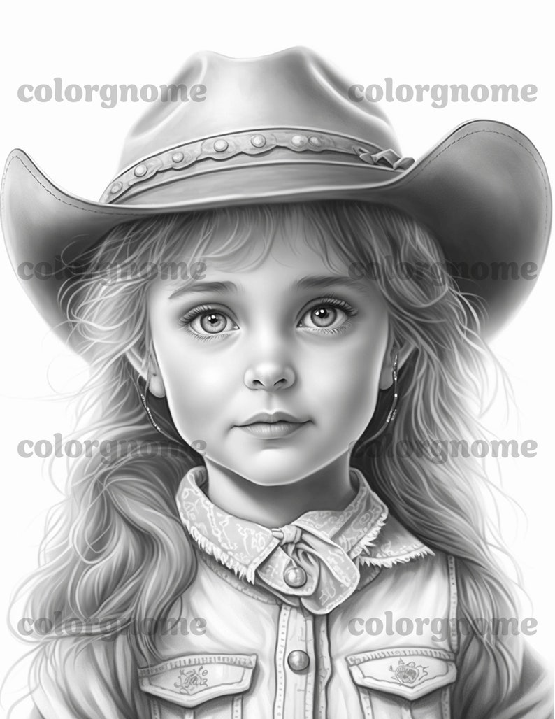 25 Cute Country Girls Coloring Book Printable Coloring Page - Etsy
