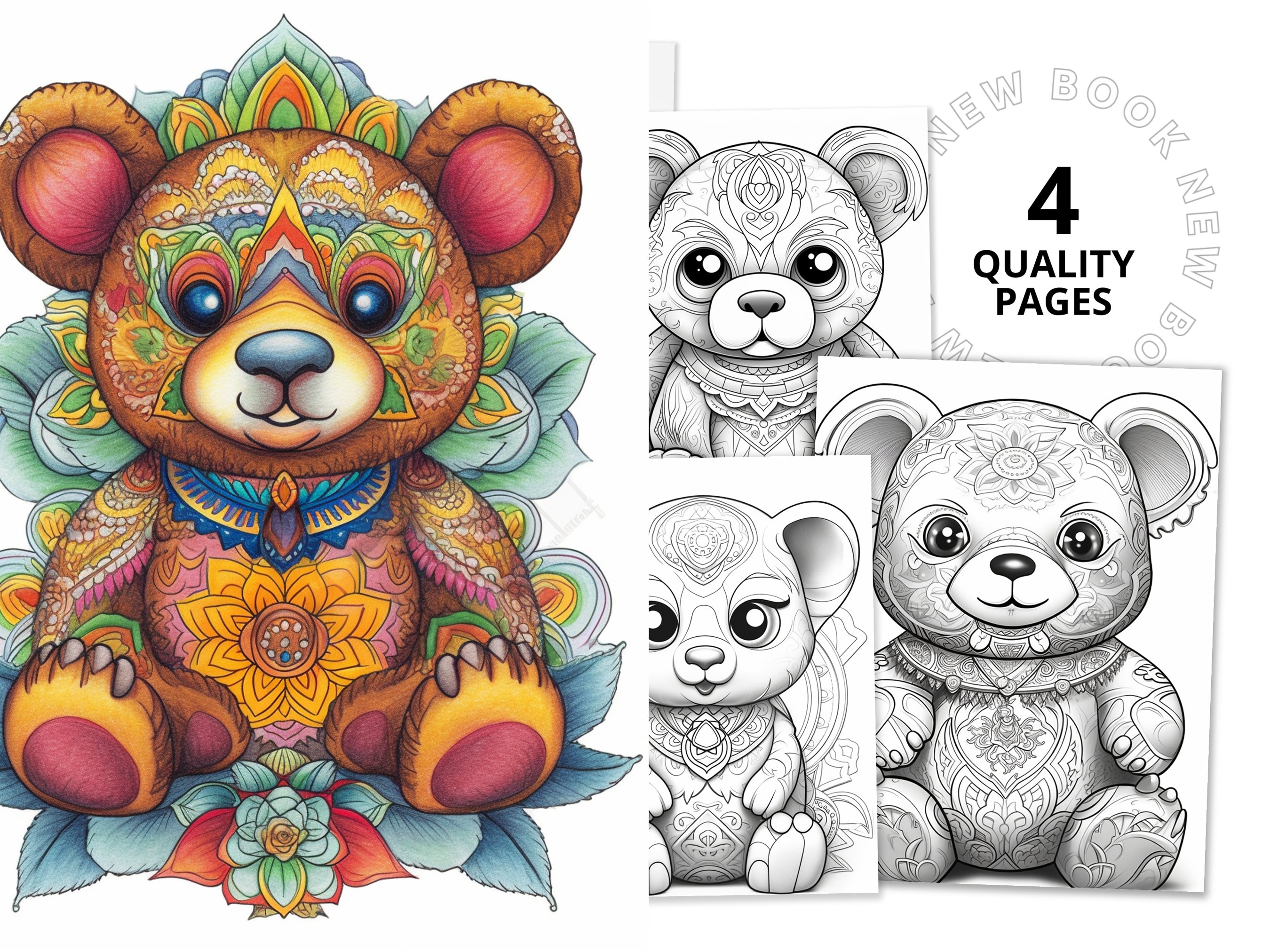 teddy bear coloring pages – Image 9
