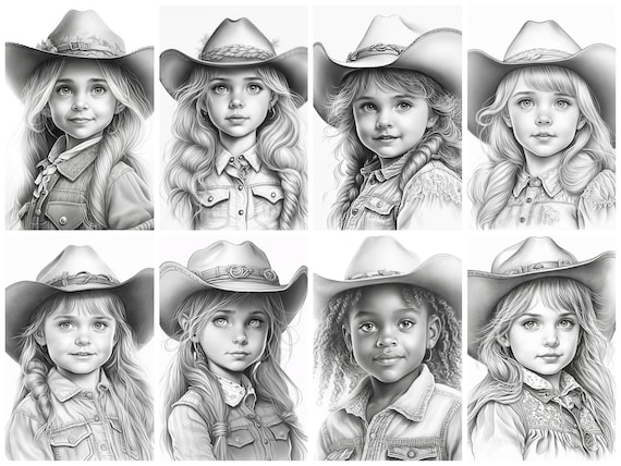 Country Girl Coloring Pages