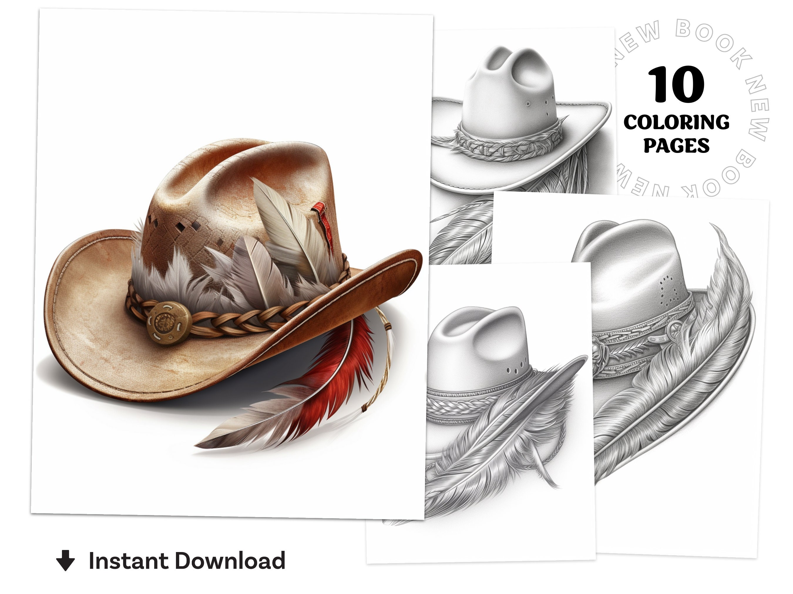 Sun Hat Coloring Page