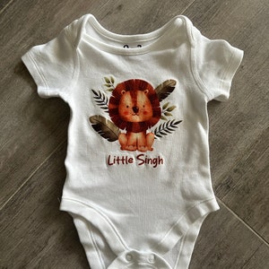 Kleiner Singh Löwe Kurzarm Babyweste