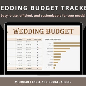 Wedding Budget Spreadsheet Planner | Wedding Checklist | Wedding Budget Template | Wedding Spreadsheet