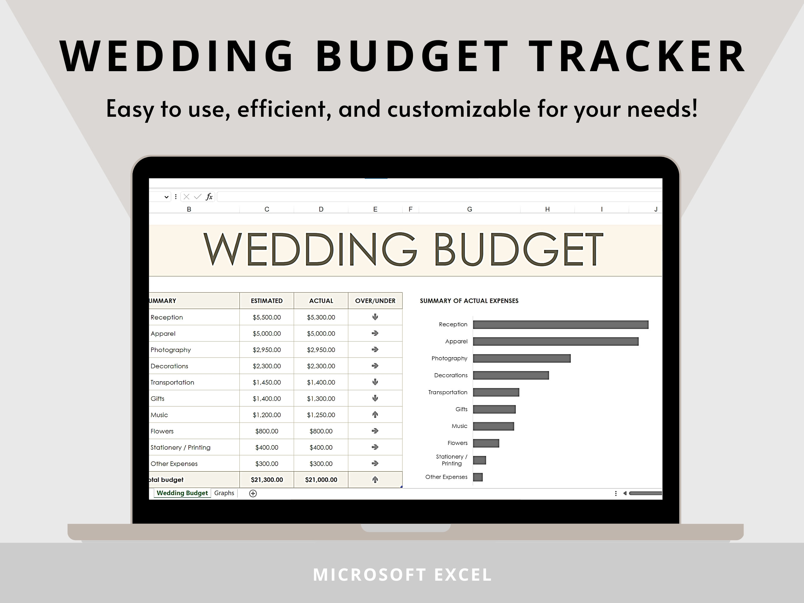 Wedding Budget Spreadsheet Planner | Wedding Checklist | Wedding Budget ...