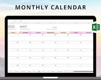 Kalendertabelle | Excel | Monatsplaner | Jahreskalender | Jahresplaner | To-Do Liste