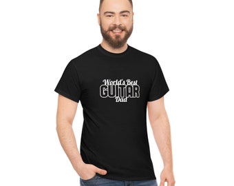 Funny Guitar T-Shirt for Dad - Custom Guitarist Gift - Music Lover Graphic Tee