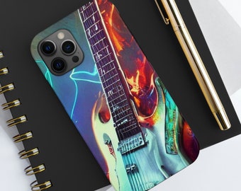 Guitar Art iPhone Case, Fantasy Artwork, Music Lover Gift