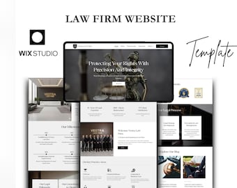 WIX Studio Law Firm Website Template for Legal Services, Lawyers, Attorneys & Legal Consultants