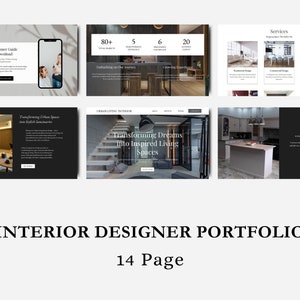 Interior Design Canva Website Template: Portfolio for Architects ...