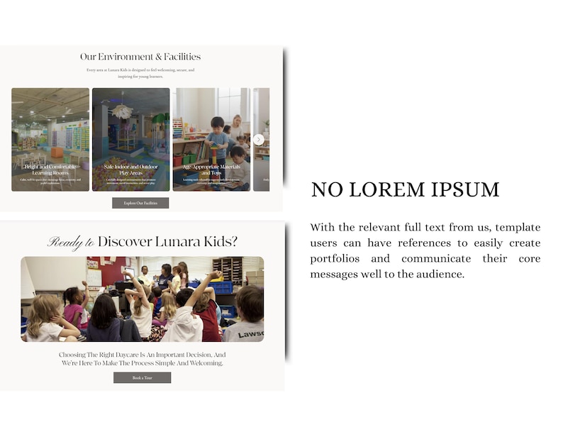 Daycare Website Template WIX Studio, Childcare, Preschool & Daycare
