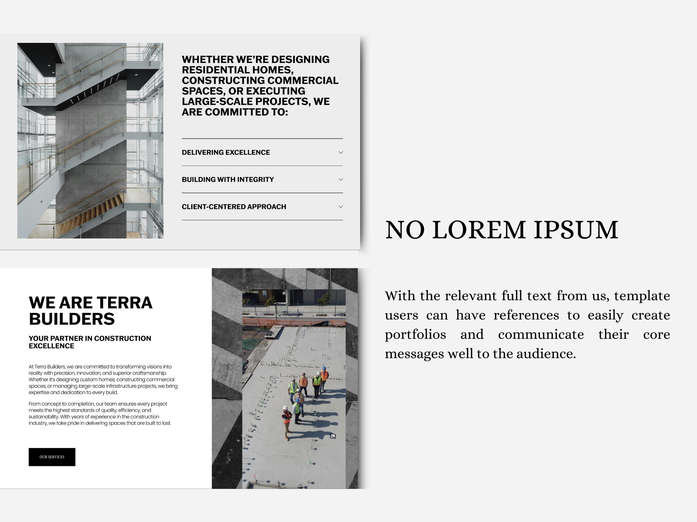 Construction Website Squarespace Template for Contractors, Home