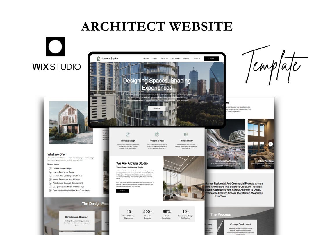 Architecture Firm Wix Studio Template, Interior Home Design Portfolio ...