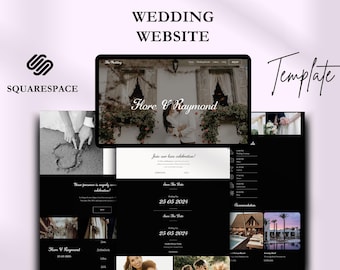 Squarespace Wedding Website Template: Online Invitation & RSVP