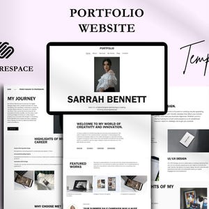 Modelo de site de portfólio Squarespace Designer de portfólio Freelancer Site Designer de produto Landing Page