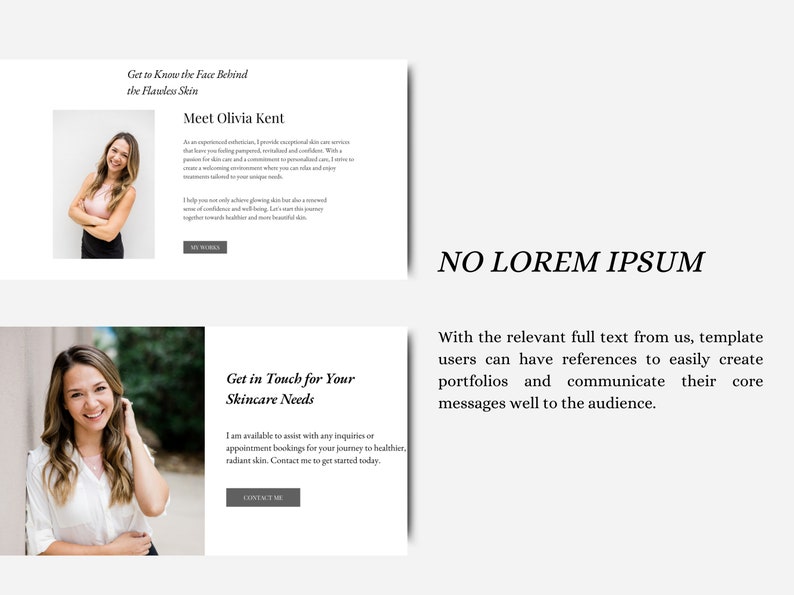 Esthetician Website Template Canva Portfolio Template Beautician Esthetician Website Template Canva Portfolio Template Beautician