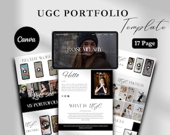 Portfolio UGC: Szablon witryny Canva dla twórców i kreatywnych freelancerów