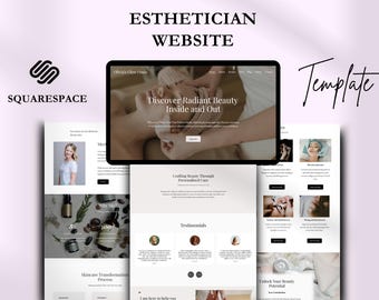Plantilla de sitio web de Squarespace para esteticistas: Negocios de belleza y cuidado de la piel