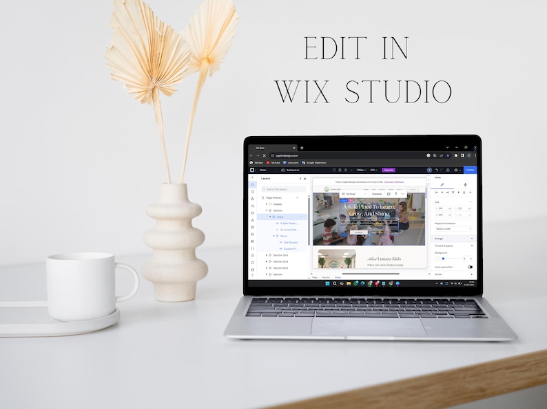 Daycare Website Template WIX Studio, Childcare, Preschool & Daycare