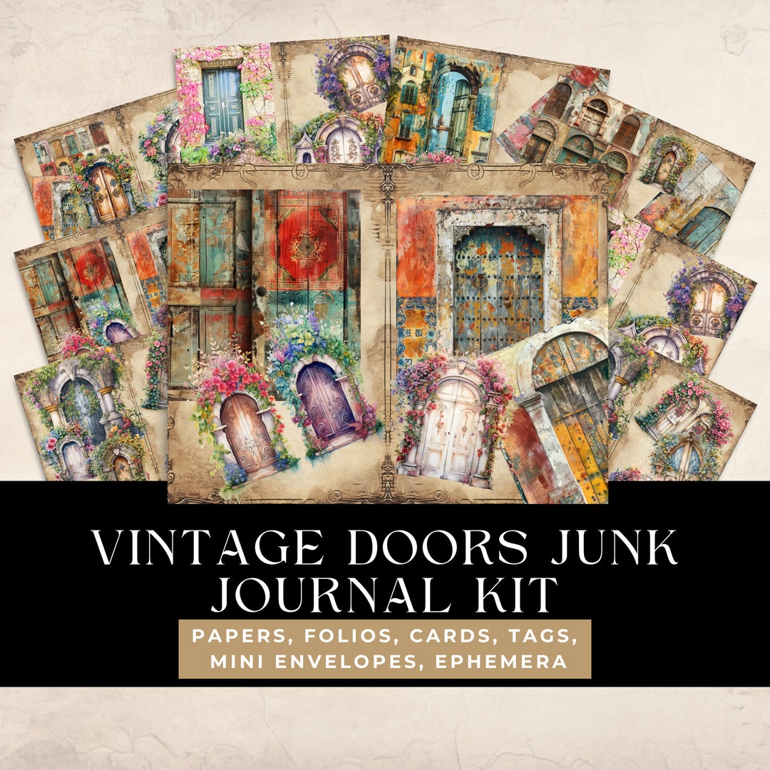 Junk Journal Kit, Vintage Ephemera, Junk Journal Pages, Collage Kit ...