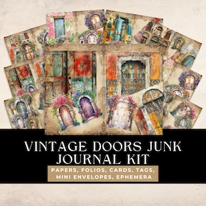 Junk Journal Kit, Vintage Ephemera, Junk Journal Pages, Collage Kit, Vintage Paper, Junk Journal Supply, Ephemera Kit, Scrapbook Paper