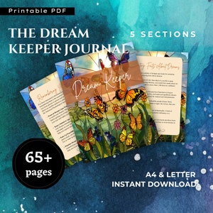 Dream Journal Pdf, Dream Tracker, Dream Interpretation, Sleep Tracker, Dream Analysis, Printable Journal, Sleep Journal, Journal Digital
