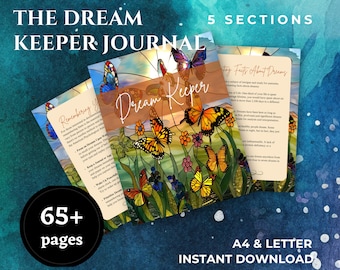 Diario de sueños (PDF), Rastreador de sueños, Interpretación de sueños, Rastreador de sueño, Análisis de sueños, Diario imprimible, Diario del sueño, Diario digital