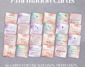 Positive Affirmation, druckbare Ermutigungskarten, tägliche Affirmation, Affirmationskarten, Motivationskarten, Affirmationskarten für Senioren