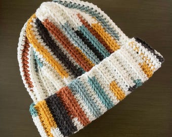 Multicolor Crochet Beanie