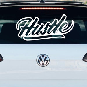 Hustle-klistermärke / dekal.