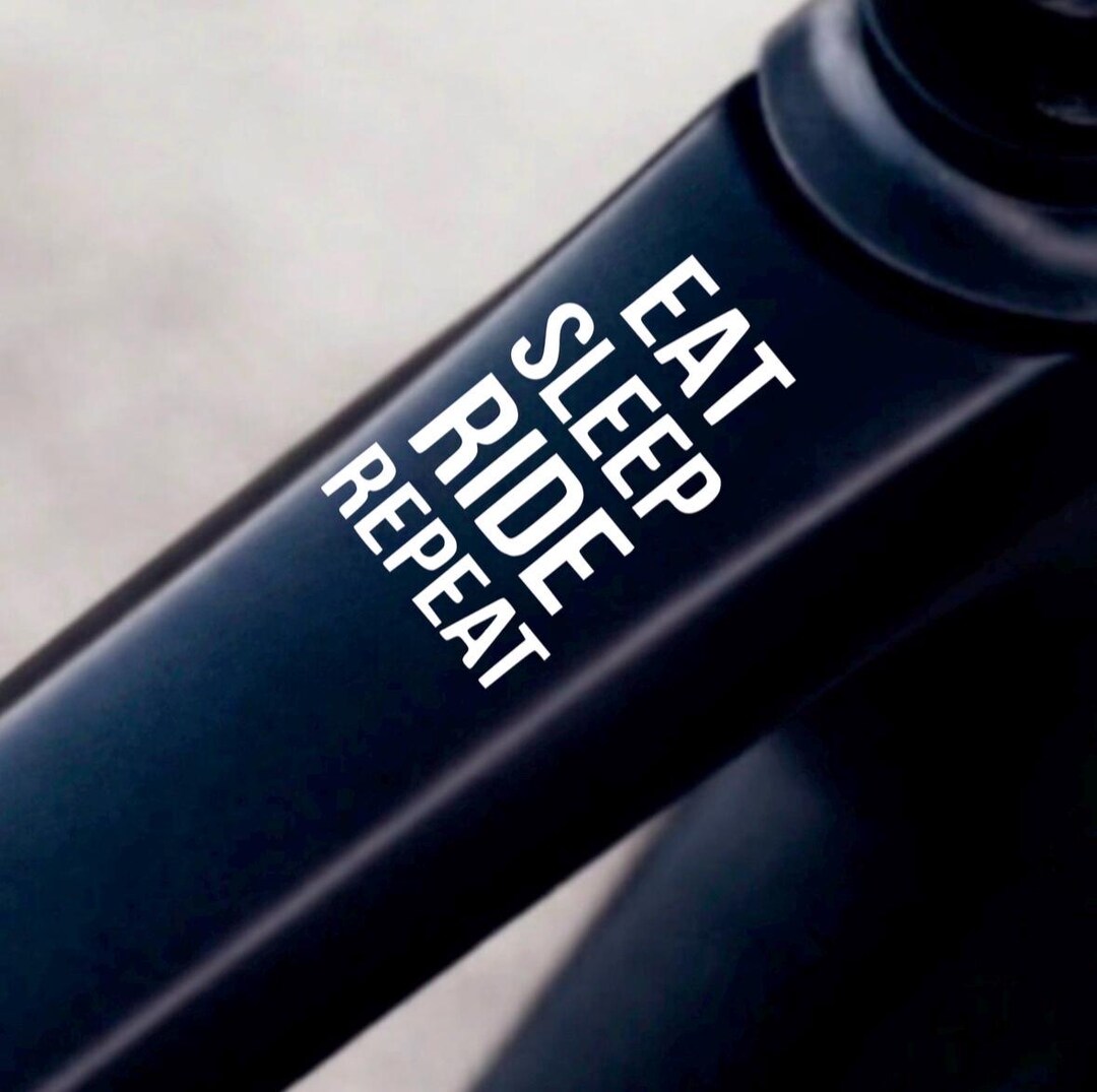 Slep Ride Bicycle Eat Sleep Ride Repeat Sticker / Decal - Etsy