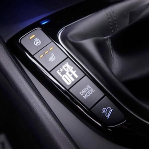 Empty button car f* off sticker / decal.