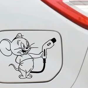 mouse fuel cap cover sticker / decal.