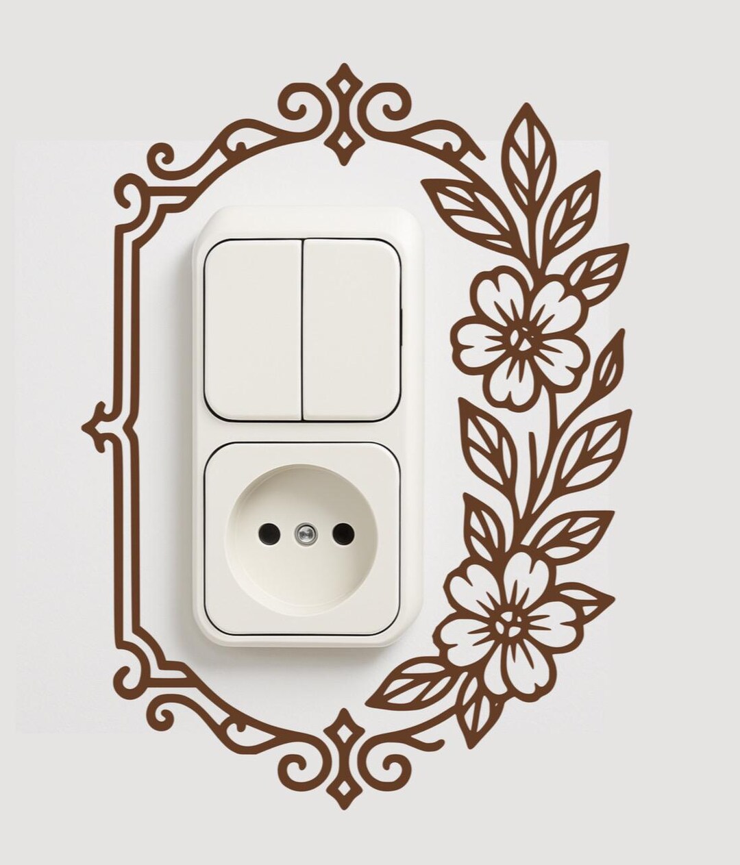 Socket Sticker Lesley Double Light Switch / Socket Sticker – Interior Decoration - Etsy