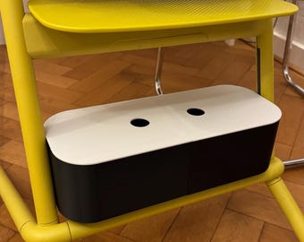 Praktische 2-teilige Aufbewahrungsbox für den Cybex Lemo Hochstuhl – aus PLA 3D-gedruckt, stabil, leicht montiert & farblich wählbar