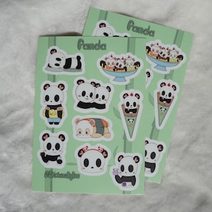 Panda: Sticker Sheet