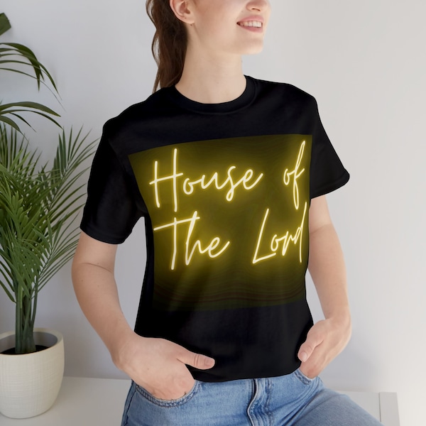 House of The Lord T-Shirt, Church Shirt, Christ Dwells In Me Tee, Christian Shirt, Christian Gift, Jesus Shirt, Bible Study Shirt, Baptism