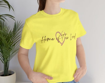 Home of The Lord T-Shirt, Aesthetic Christian Tee, Bible Study Shirt, Church Shirt, God Apparel, Easter Gift, Gift For Christians, Believer