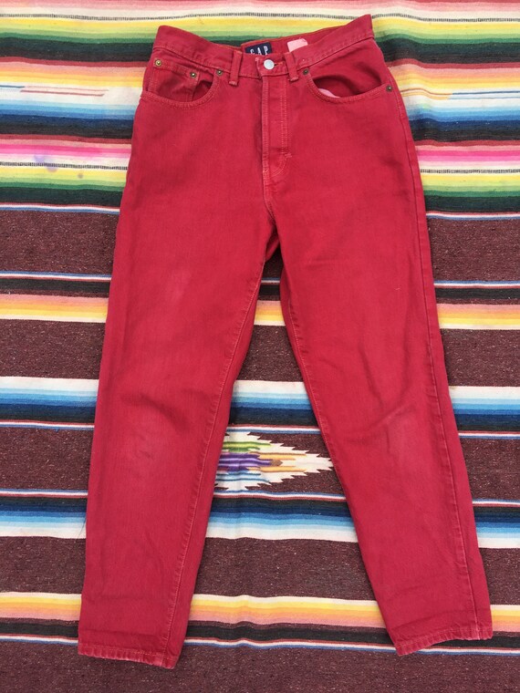 Vintage Gap Jeans 8 Ankle LOW RISE FLARE Dark Wash Bl… Gem