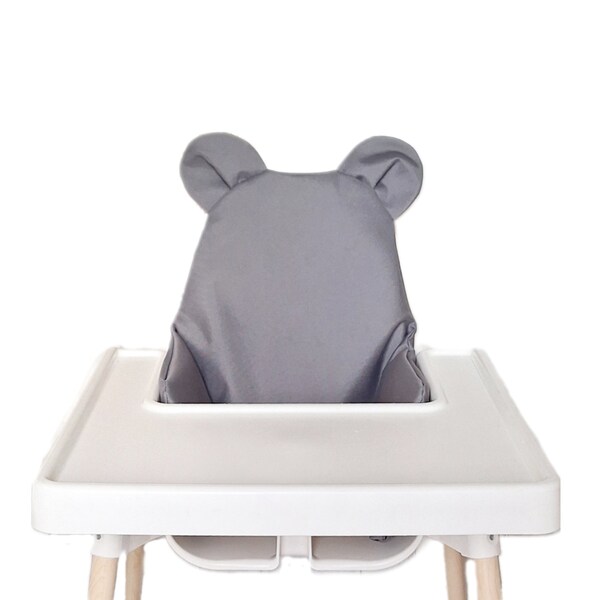 Ikea Klammig Support Cover /Antilop cover Cushion /Highchair Cushion Cover /Teddy Bear Cover /Cushion with ears /Grey Cover for Ikea Antilop