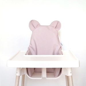 Cover Ikea Antilop cushion / Powder pink cushion for highchair / Cover pink for Antilop Ikea zdjęcie 3