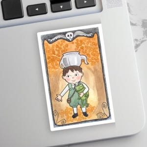 Over the Garden Wall vinyl sticker, Waterproof OTGW, Greg fan art