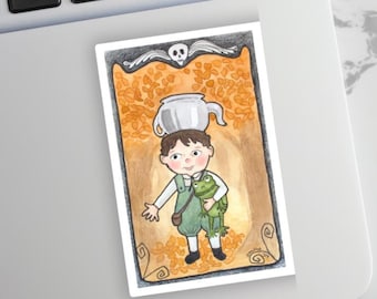 Over the Garden Wall vinyl sticker, Waterproof OTGW, Greg fan art