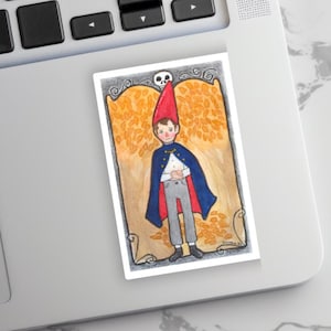 Over the Garden Wall vinyl sticker, Waterproof OTGW, Wirt fan art