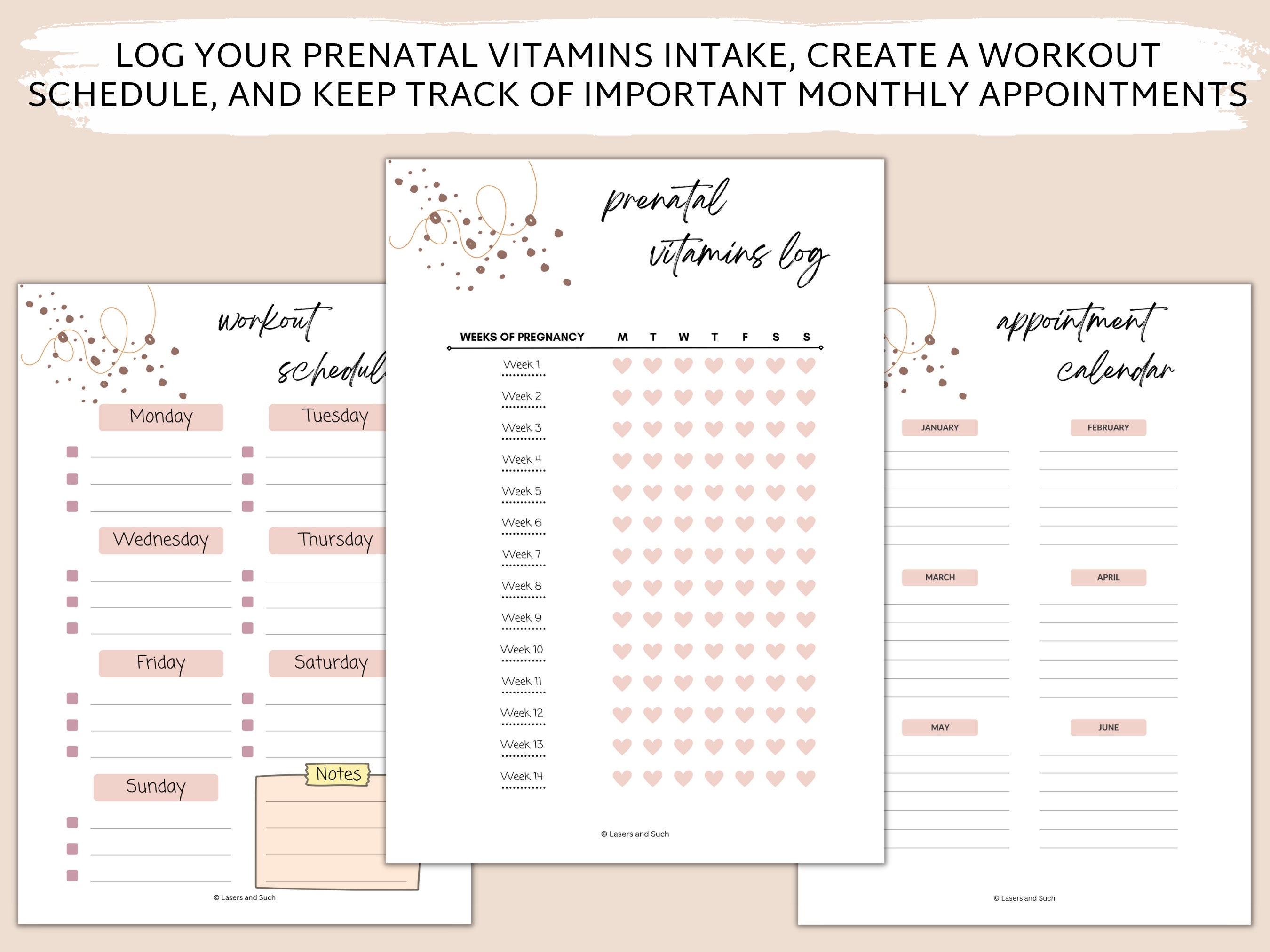 Pregnancy Planner Printable Printable Pregnancy Journal Etsy