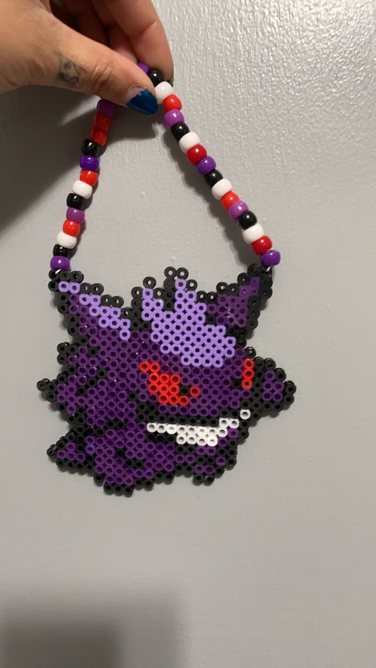 Gengar Perler Bead Car Charm Etsy