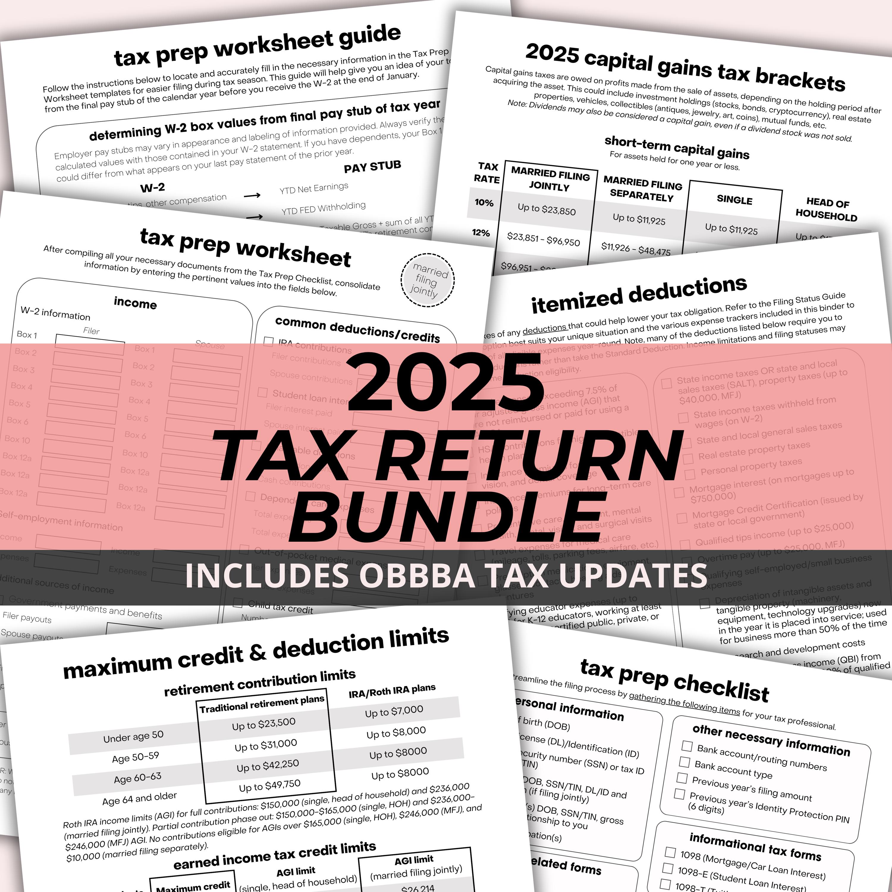 DIY Tax Prep for Beginners Step by Step Guide Printable Self Assessment  Client Intake Forms Federal Income Tax Return Organization Planner - Etsy