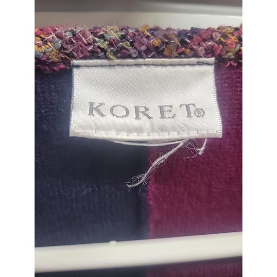 Koret Multicolored Button Front Wool Cardigan Swe… - image 11