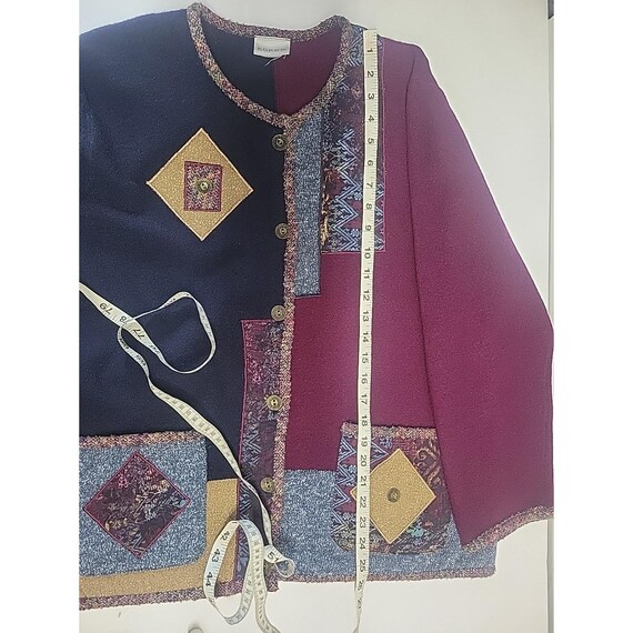 Koret Multicolored Button Front Wool Cardigan Swe… - image 4