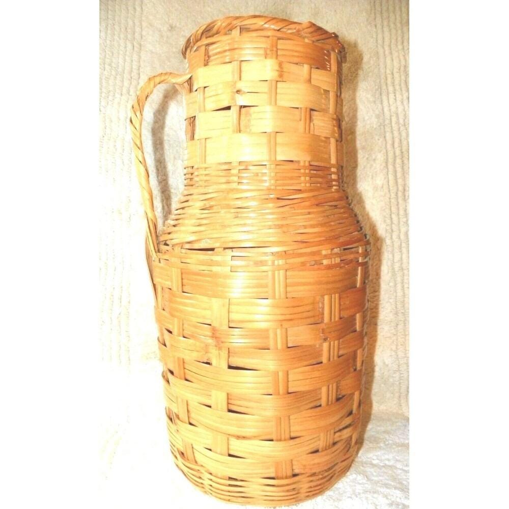 Porte-Parapluie Mid-Century en Bambou et Osier, 1960s en vente sur Porte-Parapluie Mid-Century en Bambou et Osier, 1960s en vente sur