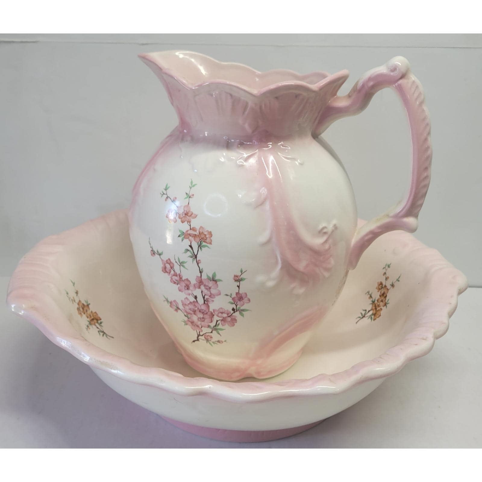 ★英国製　素敵！陶器の洗面セット Victorian wash basin - Etsy 日本