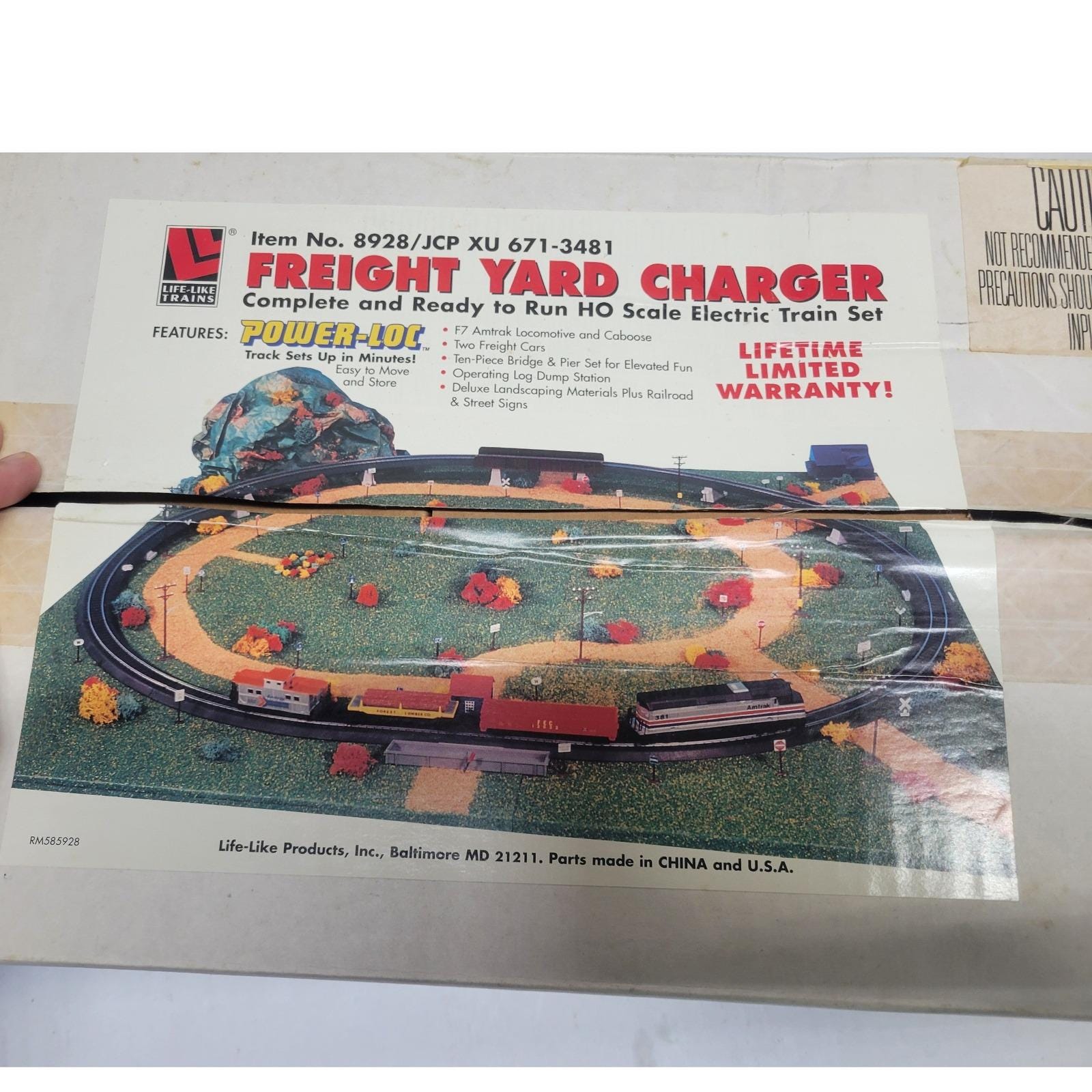 Life-like Trains Freight Yard Charger HO Scale Electric Train Set